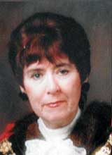 Picture of Cyng. Mrs. M.E. Evans. Mayor of Llanelli 1995 - 96 